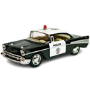 MINIATURA - Chevrolet bel air 1957 policia Metal