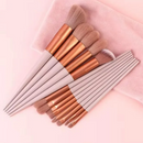 Kit 13 Pincéis de Maquiagem com Estojo de Veludo